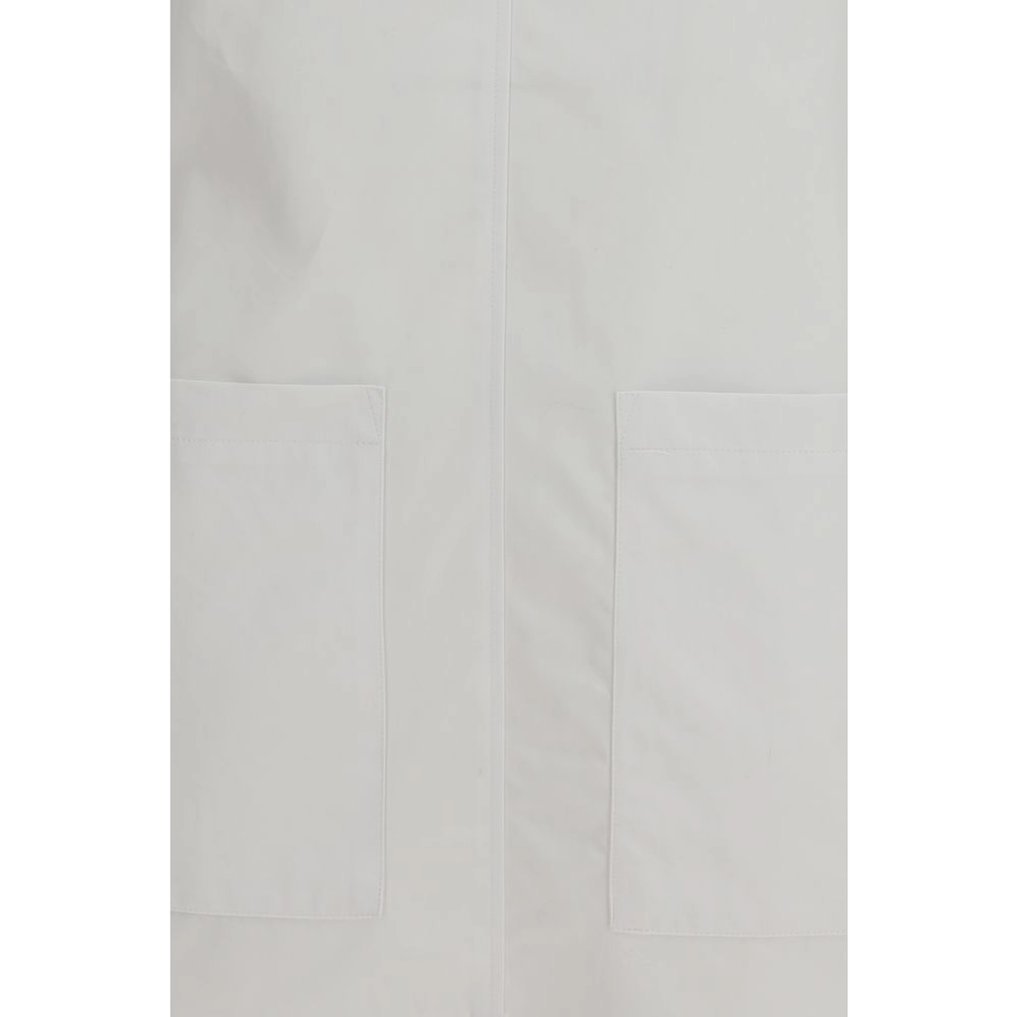 White Cotton Casual Dress