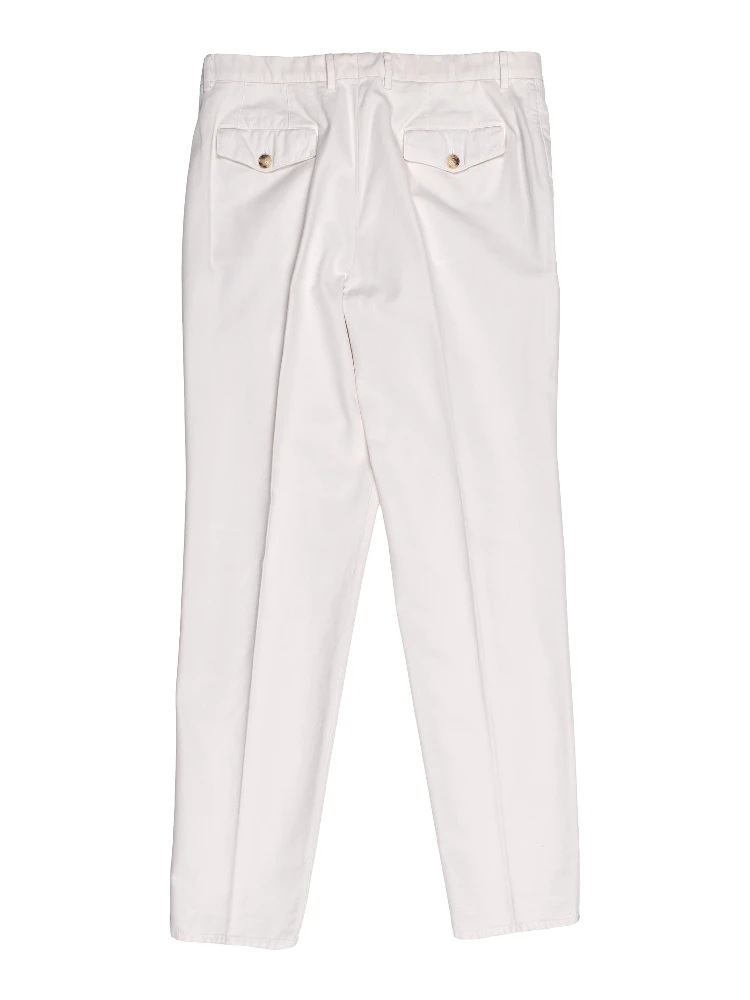 White Cotton Casual Pants alternative