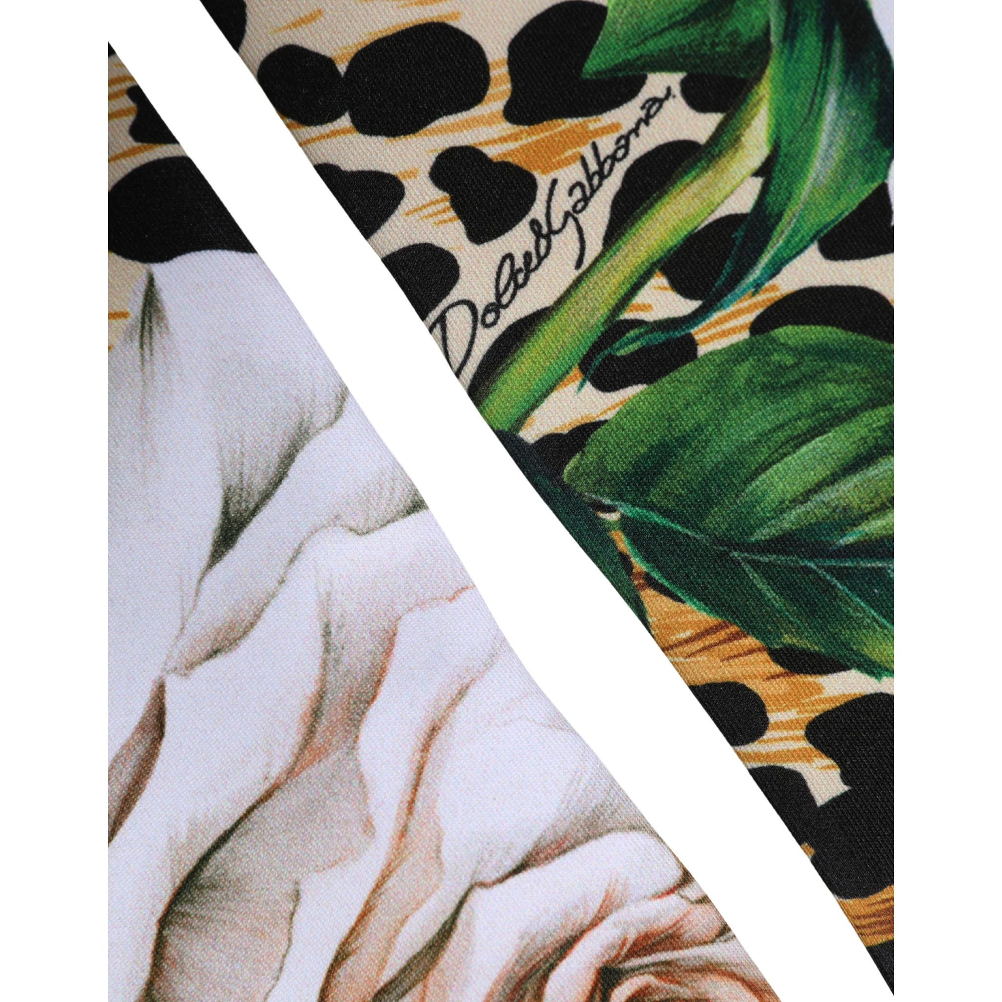 Multicolor Floral Leopard Elbow Length Women Gloves