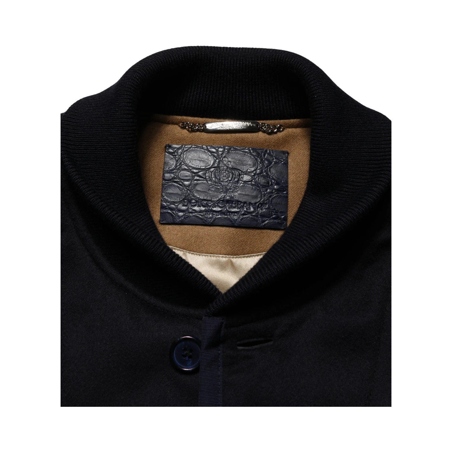 Black Cashmere Knitted Button Down Jacket