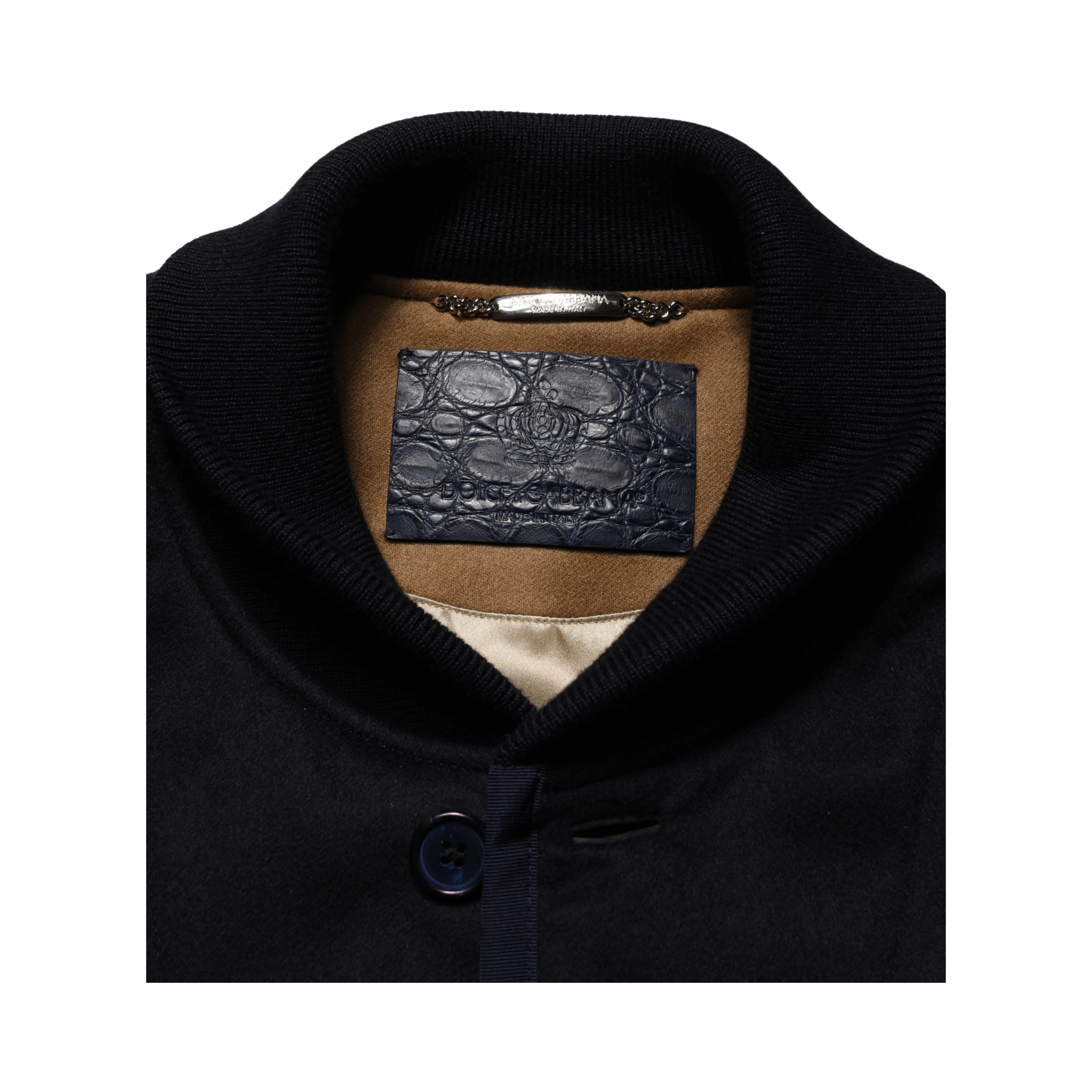 Black Cashmere Knitted Button Down Jacket