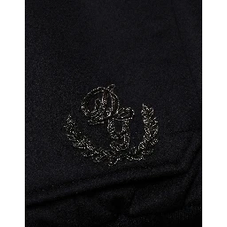 Black Cashmere Knitted Button Down Jacket