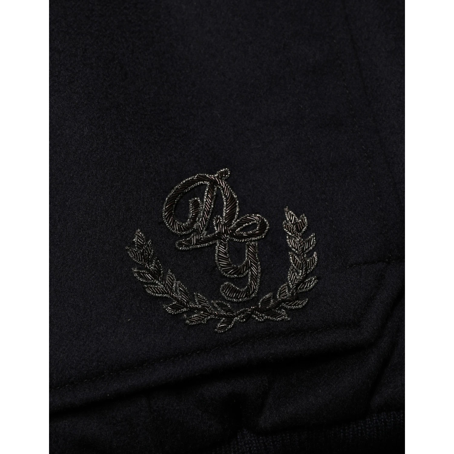 Black Cashmere Knitted Button Down Jacket