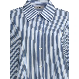 Striped cropped shirt