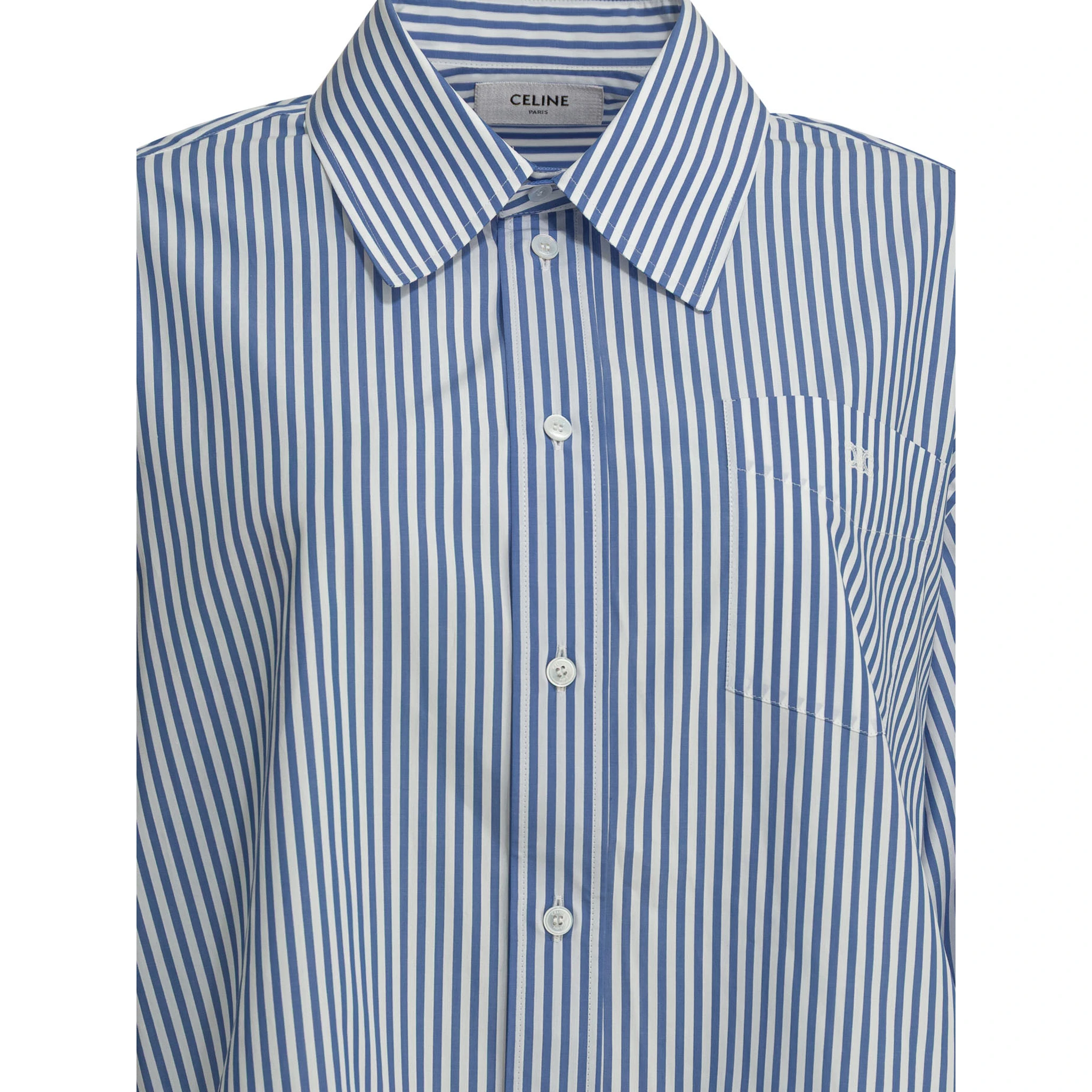 Striped cropped shirt