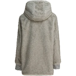 Eco fur blouson jacket