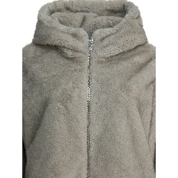Eco fur blouson jacket