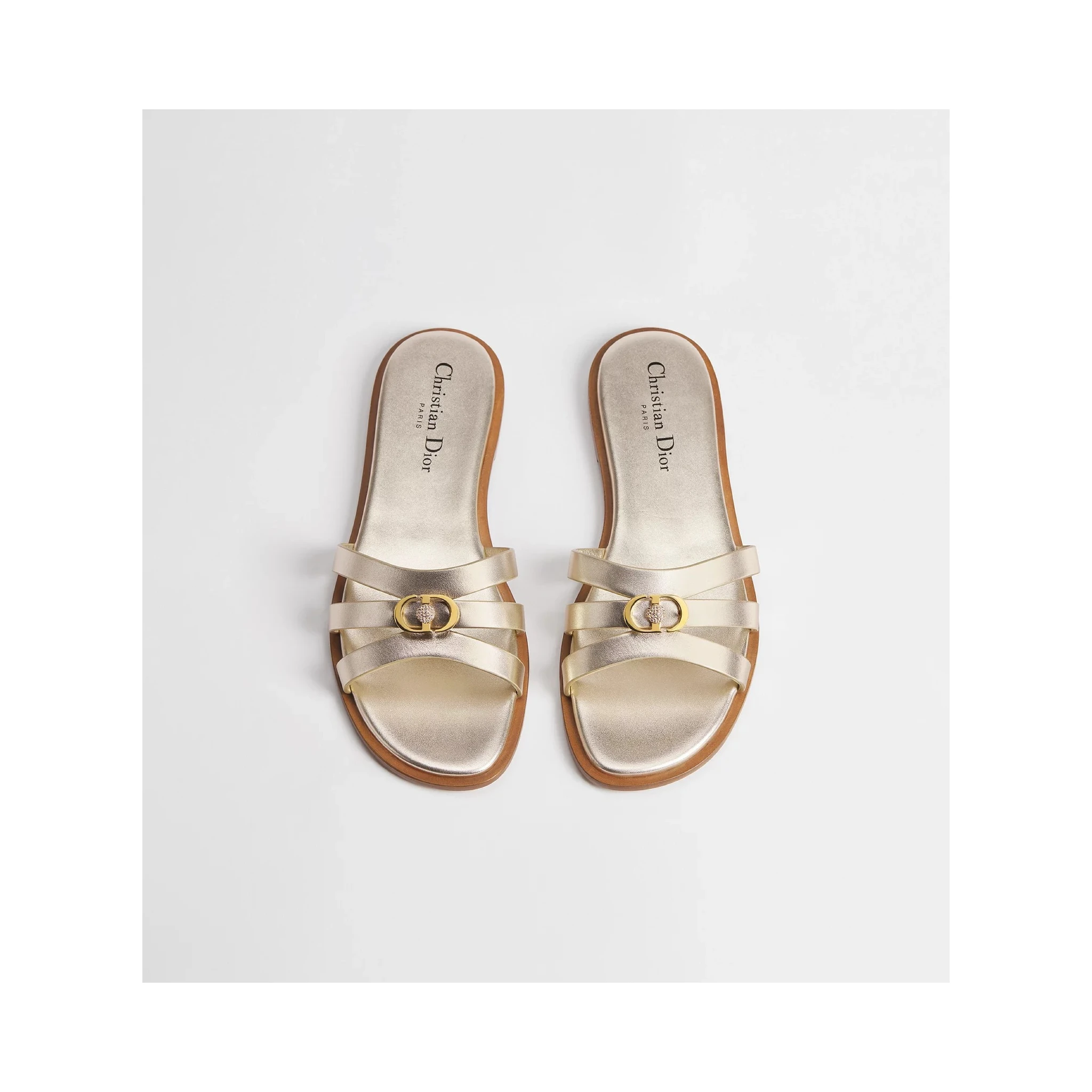 "30M Dior Or" slides sandals