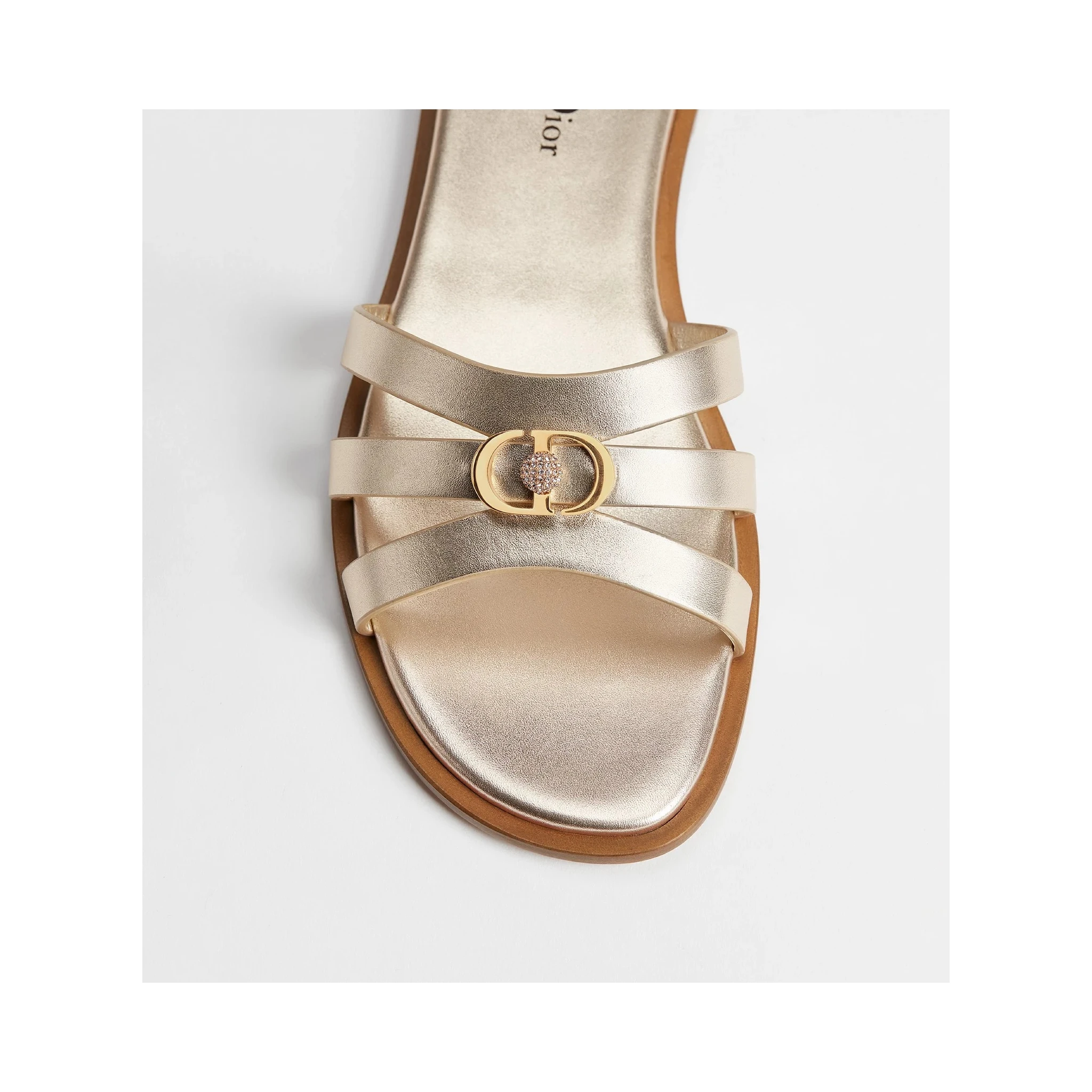 "30M Dior Or" slides sandals