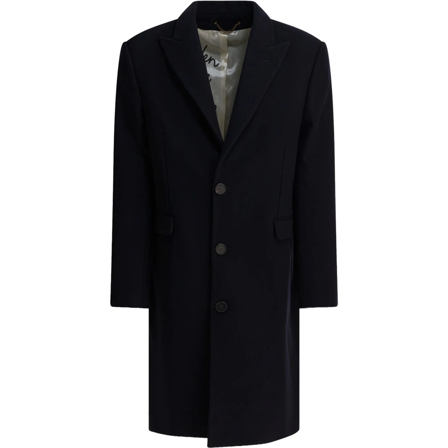SINGLE-BREASTED WOOL COAT