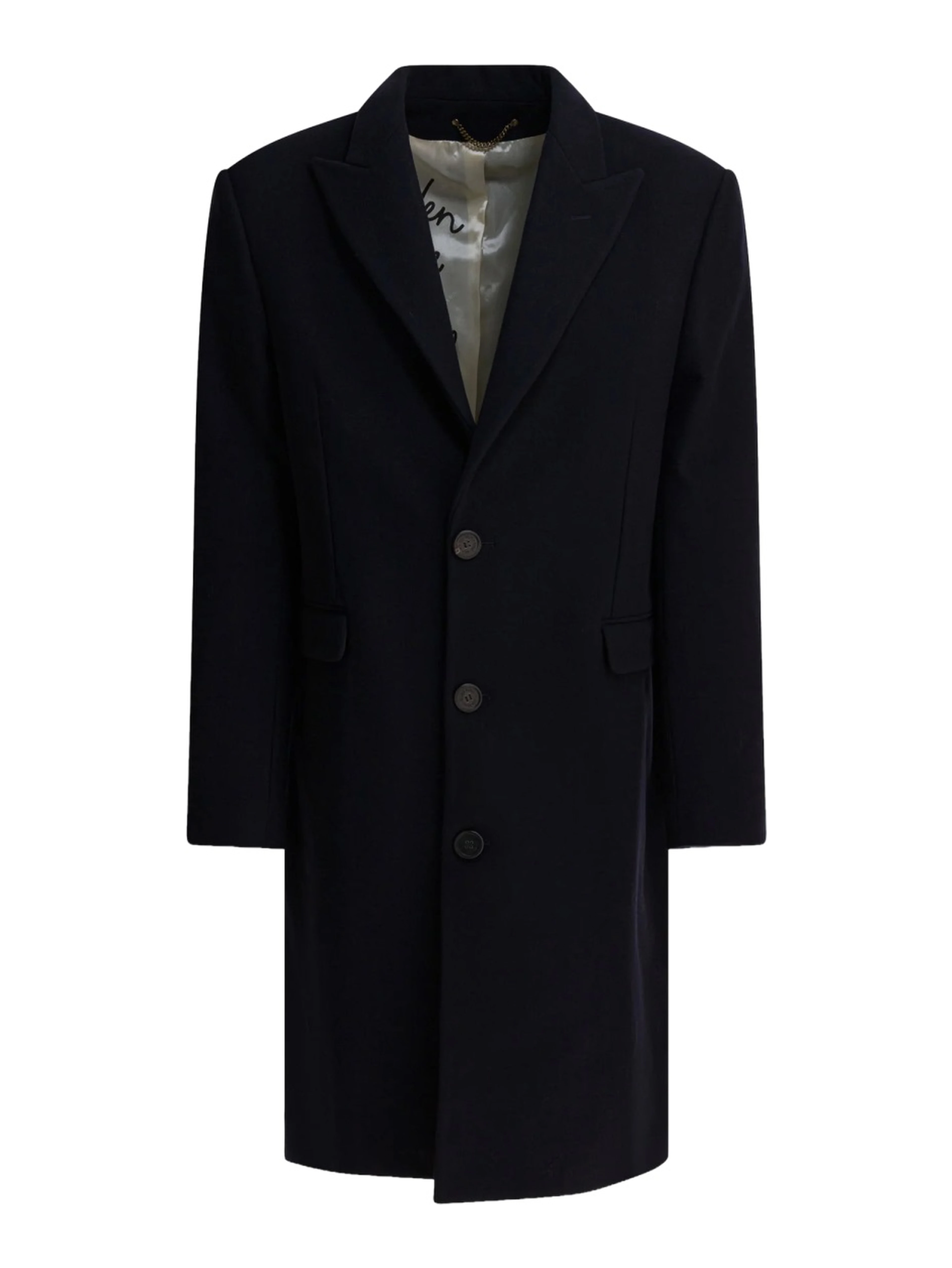 SINGLE-BREASTED WOOL COAT