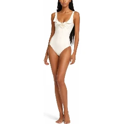 SWIMSUIT WITH FLOWER DETAIL