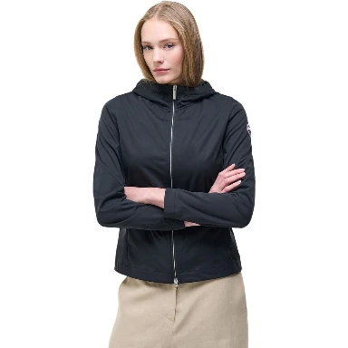 Black Polyester Shell Jacket