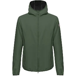 Green Polyester Shell Jacket