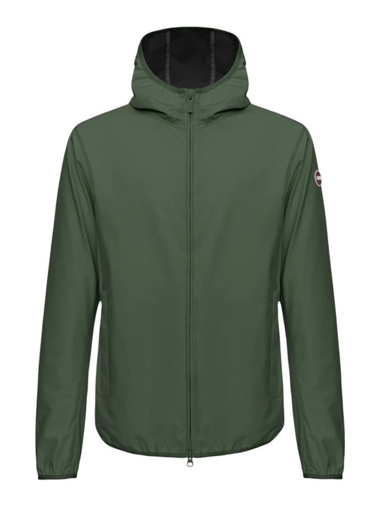 Green Polyester Shell Jacket