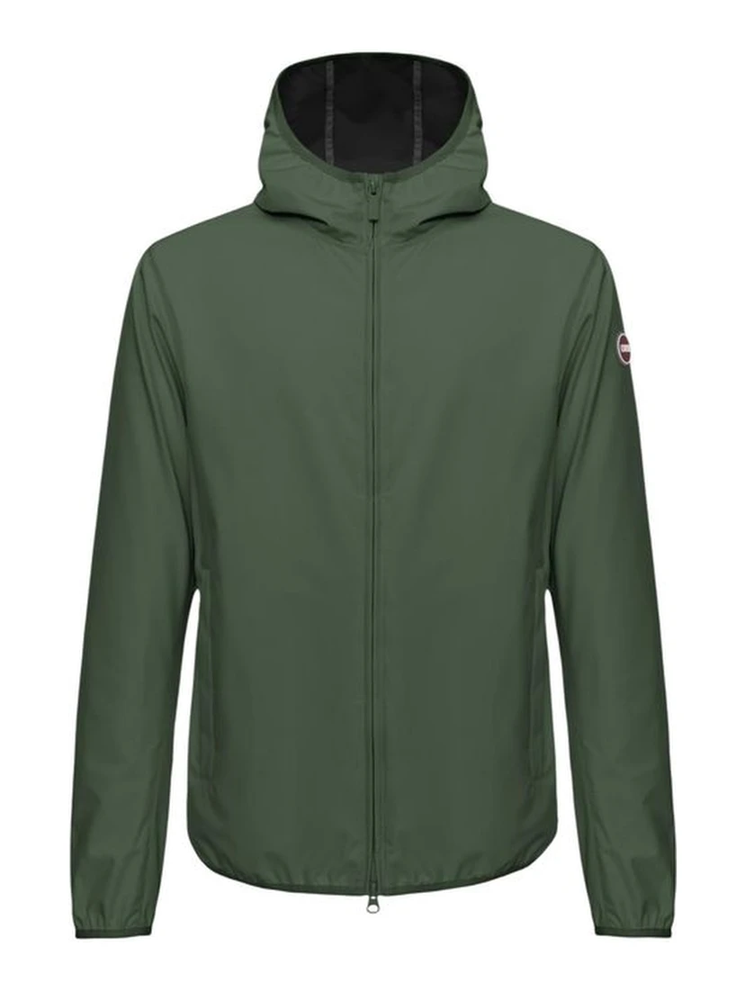 Green Polyester Shell Jacket