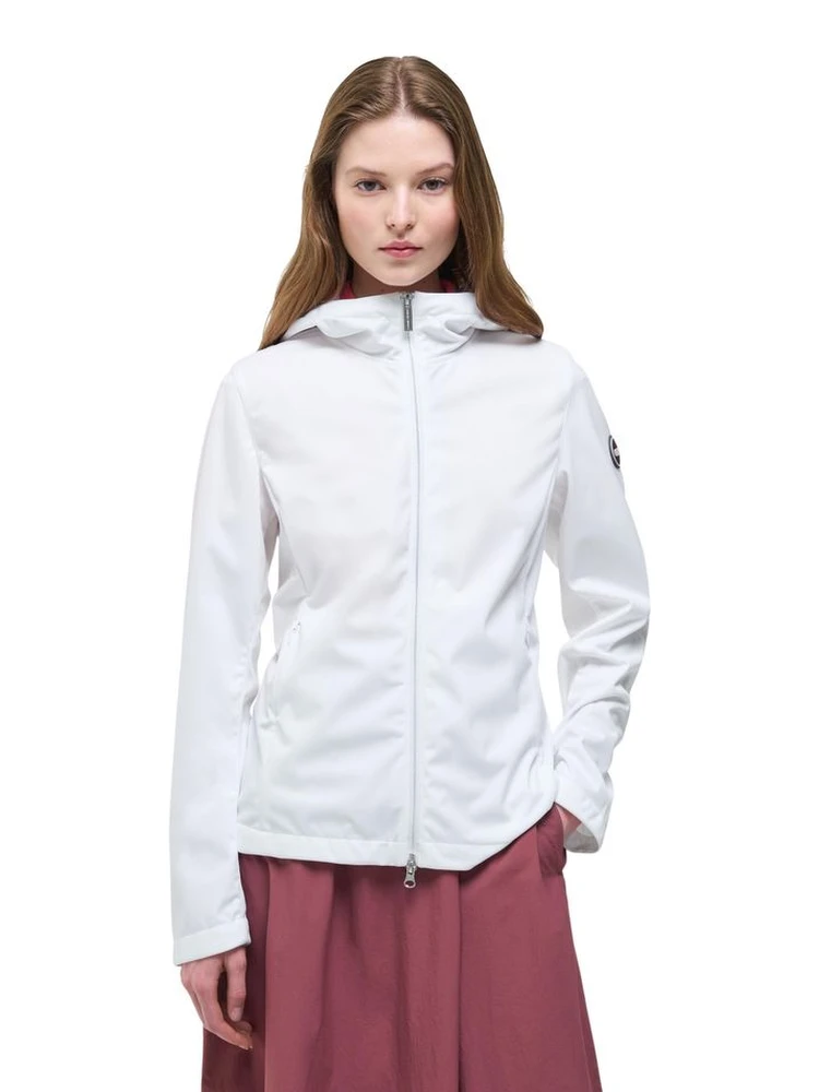White Polyester Shell Jacket