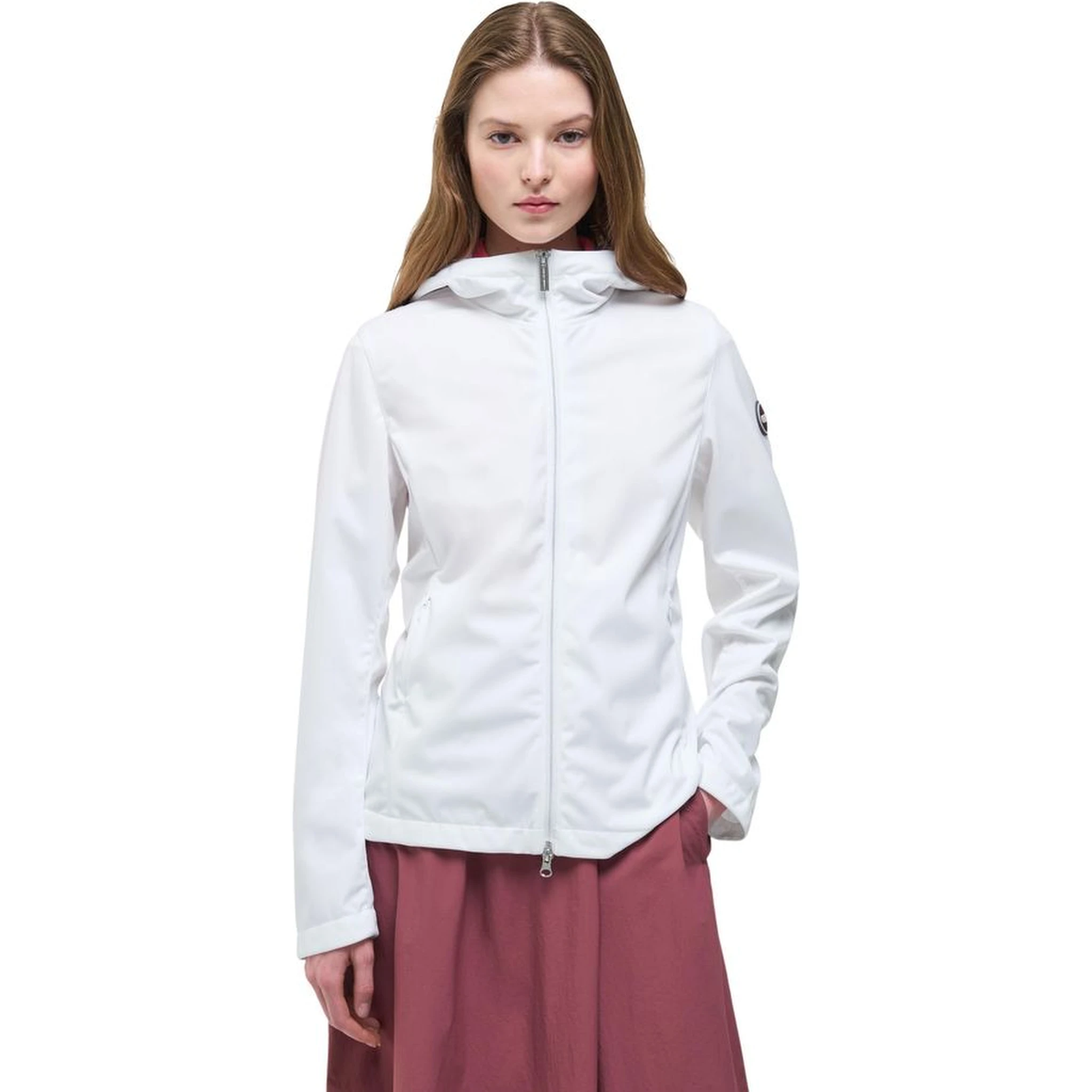 جاكيت خارجي أبيض من البوليستر