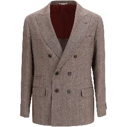 Brown Linen Blazer