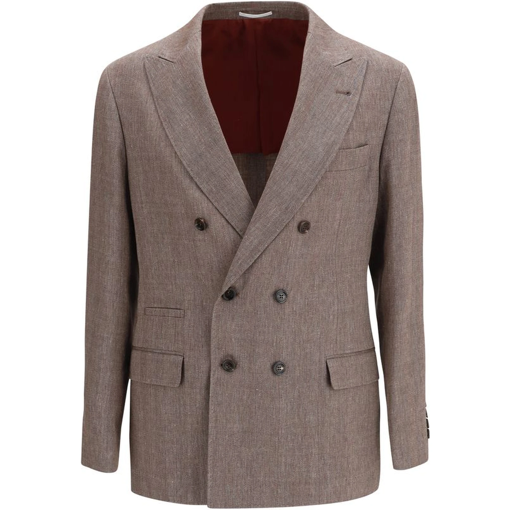 Brown Linen Blazer
