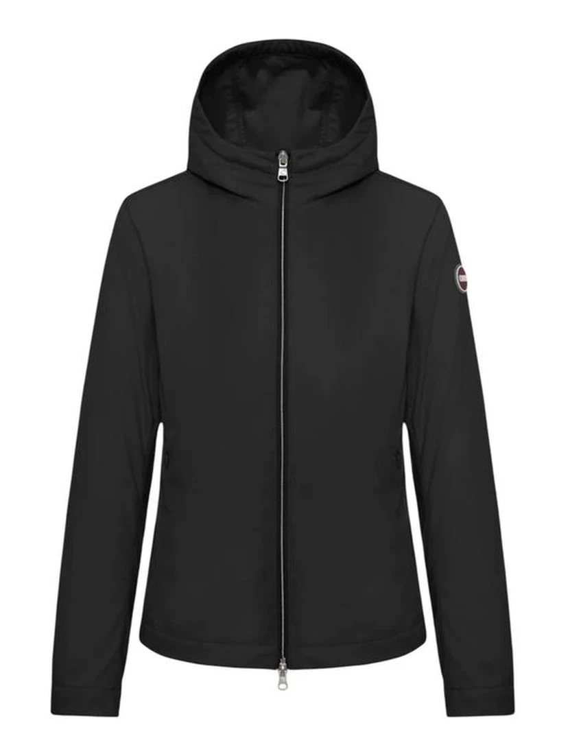 جاكيت خارجي من البوليستر الأسود