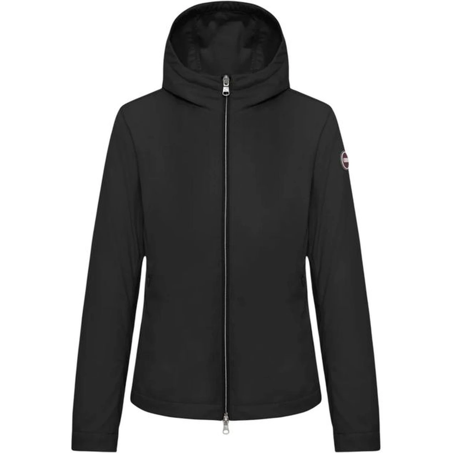 Black Polyester Shell Jacket