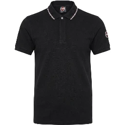 Black Cotton Polo Shirt
