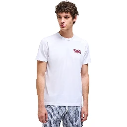 تي شيرت قطني أبيض