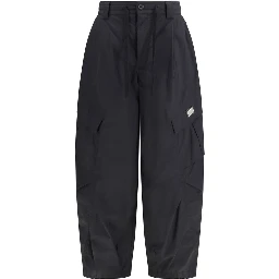 Black Cotton Cargo Pants