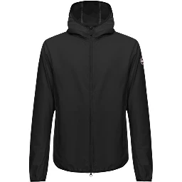 Black Polyester Shell Jacket