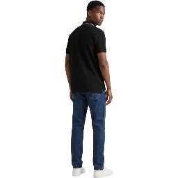 Black Cotton Polo Shirt