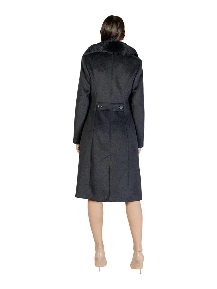 Gray Polyester Coat alternative