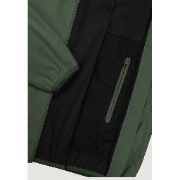 Green Polyester Shell Jacket