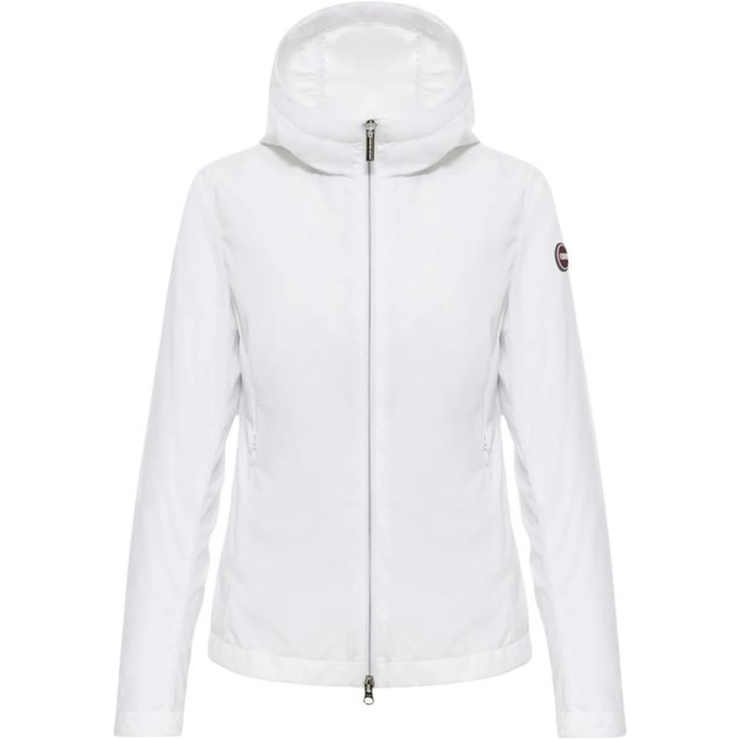 White Polyester Shell Jacket