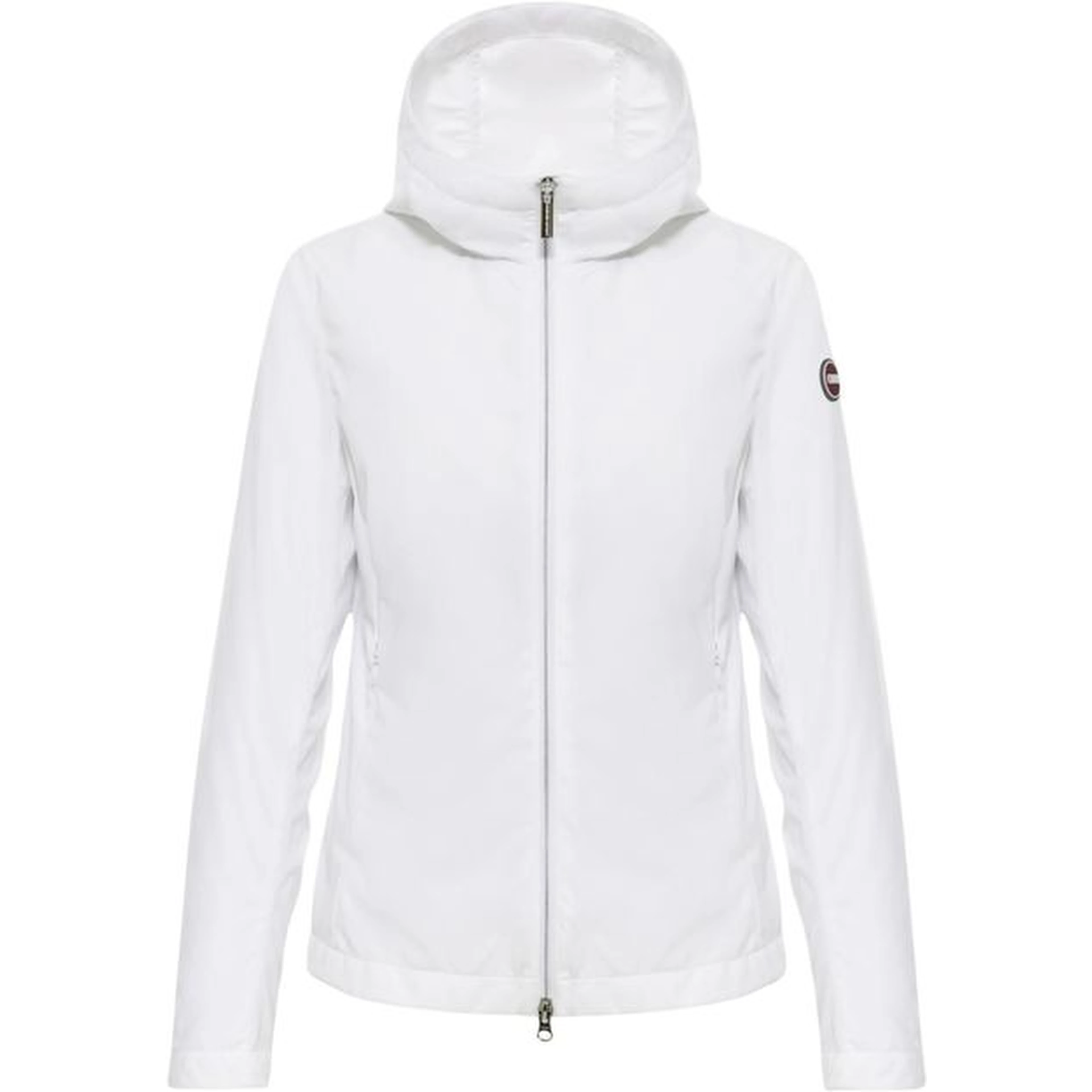 White Polyester Shell Jacket