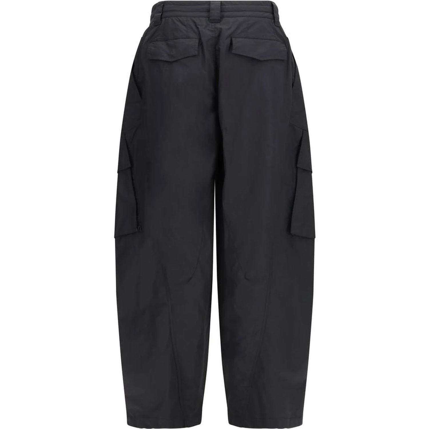 Black Cotton Cargo Pants