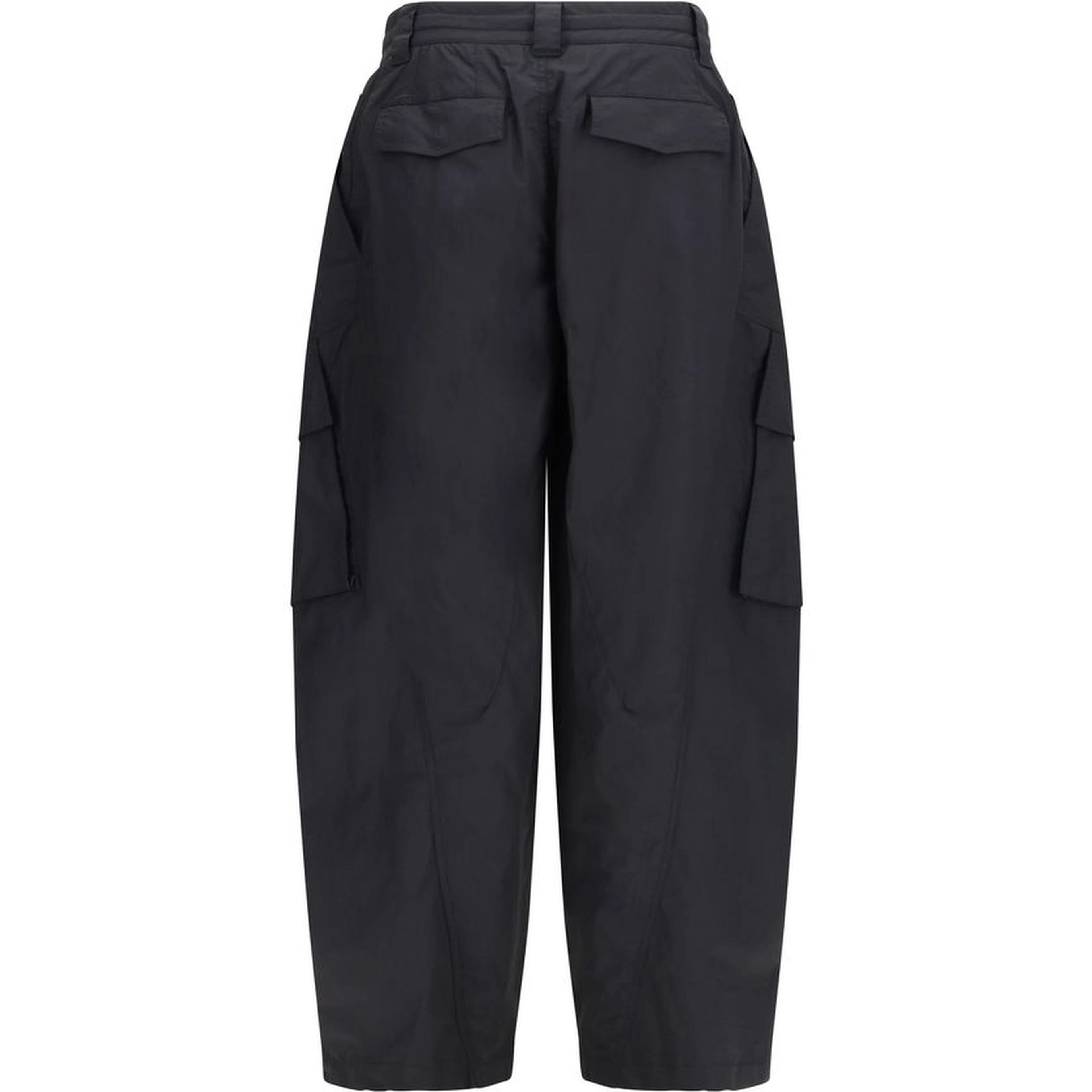 Black Cotton Cargo Pants