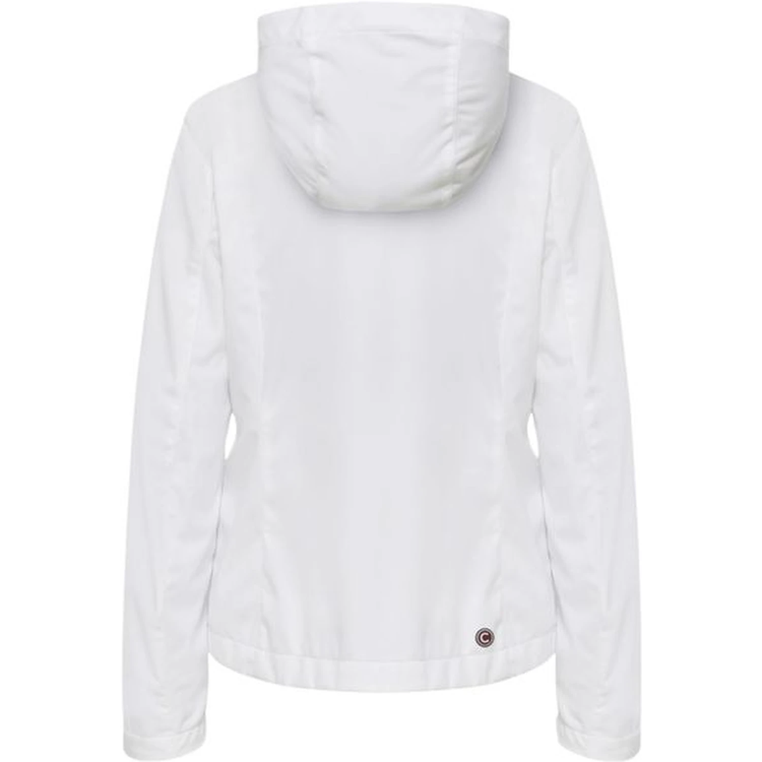 White Polyester Shell Jacket