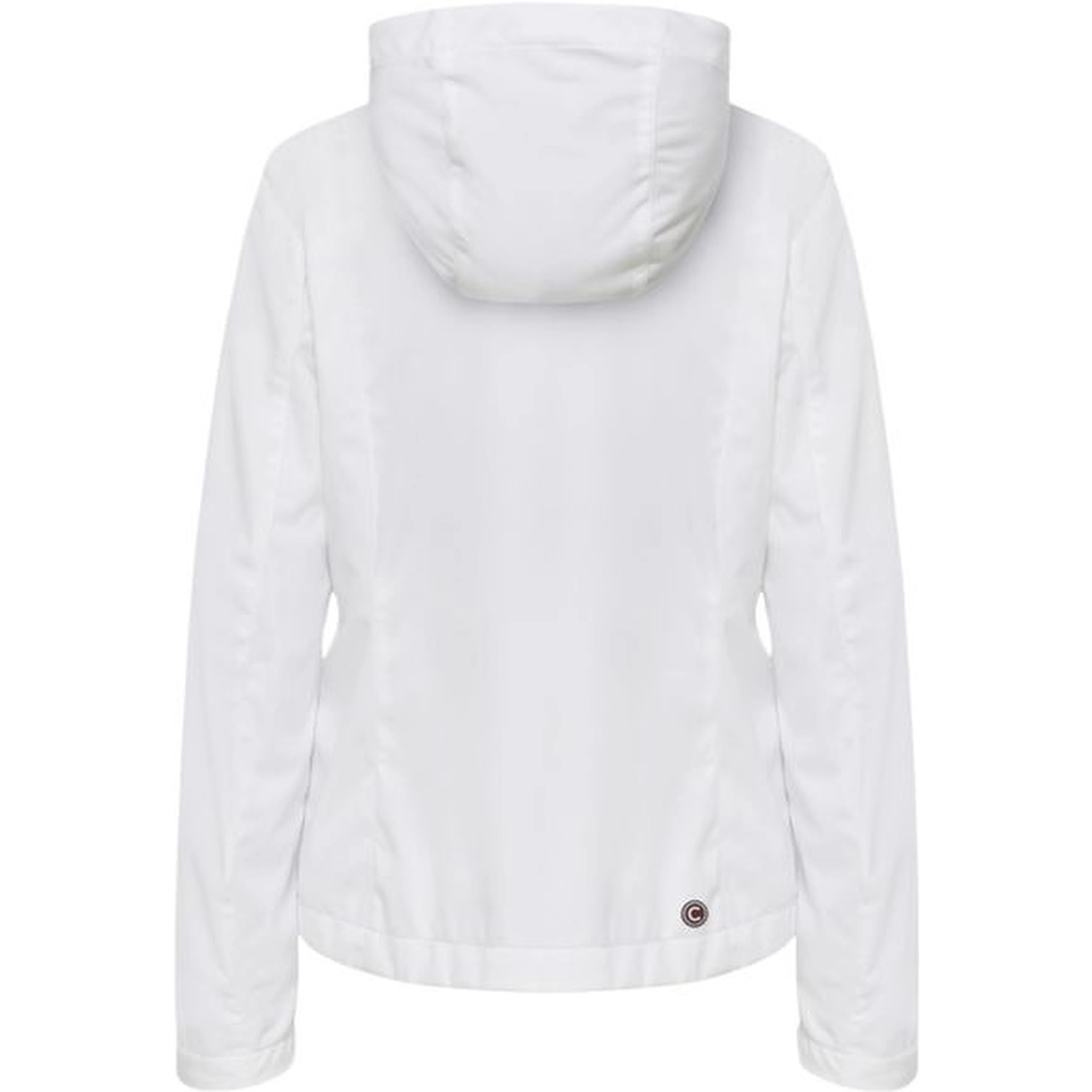 White Polyester Shell Jacket
