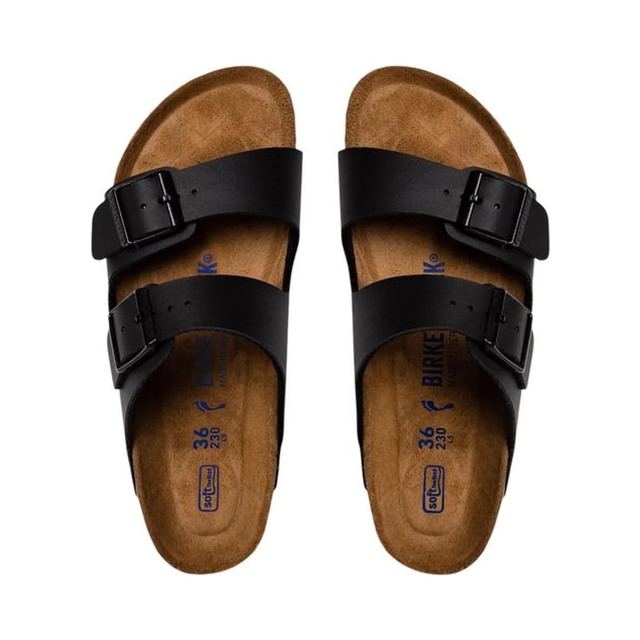 Black Synthetic Flat Sandals