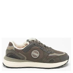 Brown Polyester Athletic Sneakers