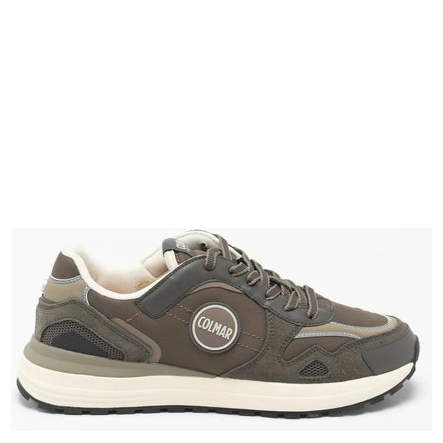 Brown Polyester Athletic Sneakers