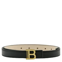 Black Leather Regular Belt
