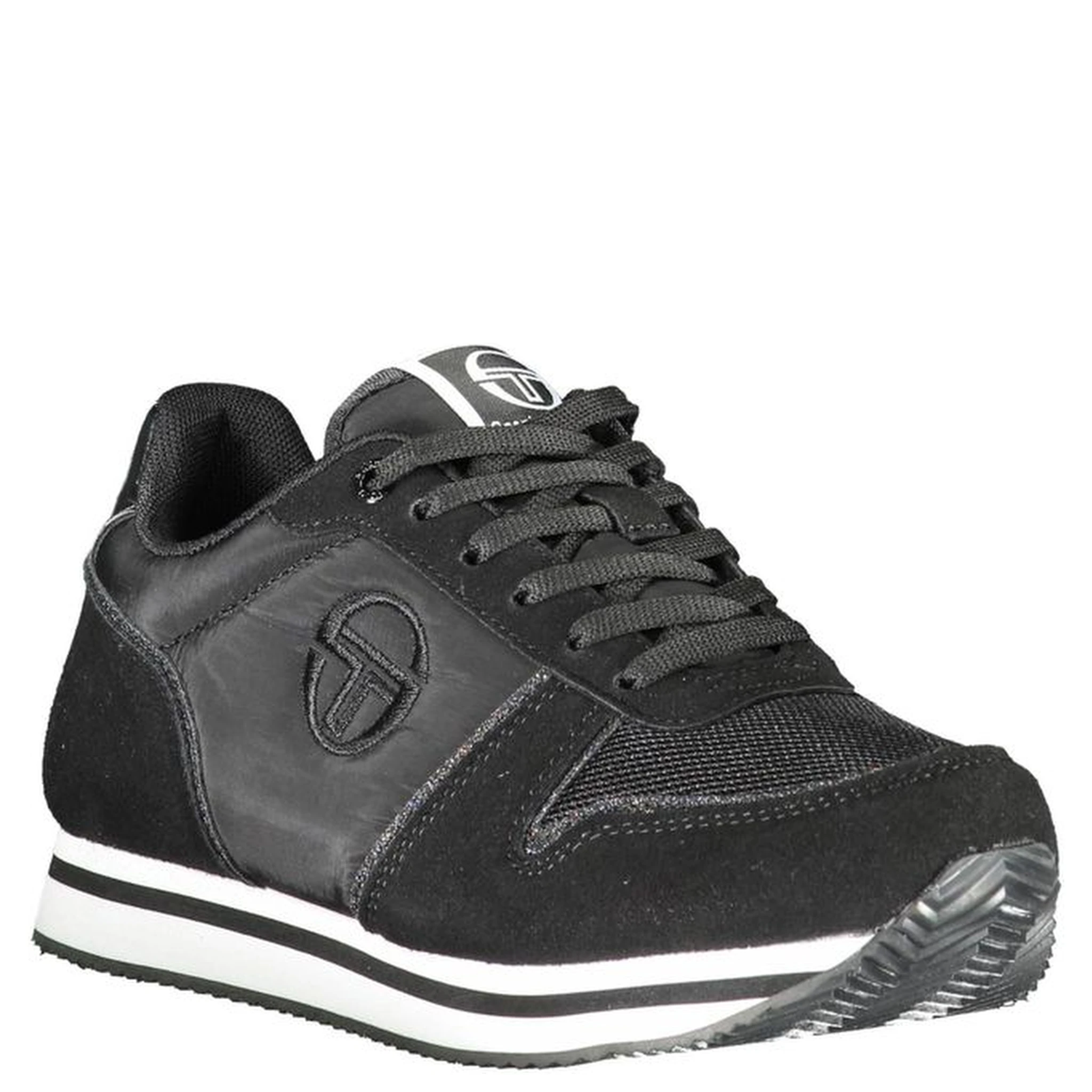 Black Polyurethane Women Sneaker
