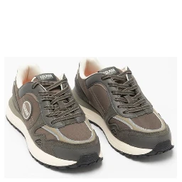 Brown Polyester Athletic Sneakers
