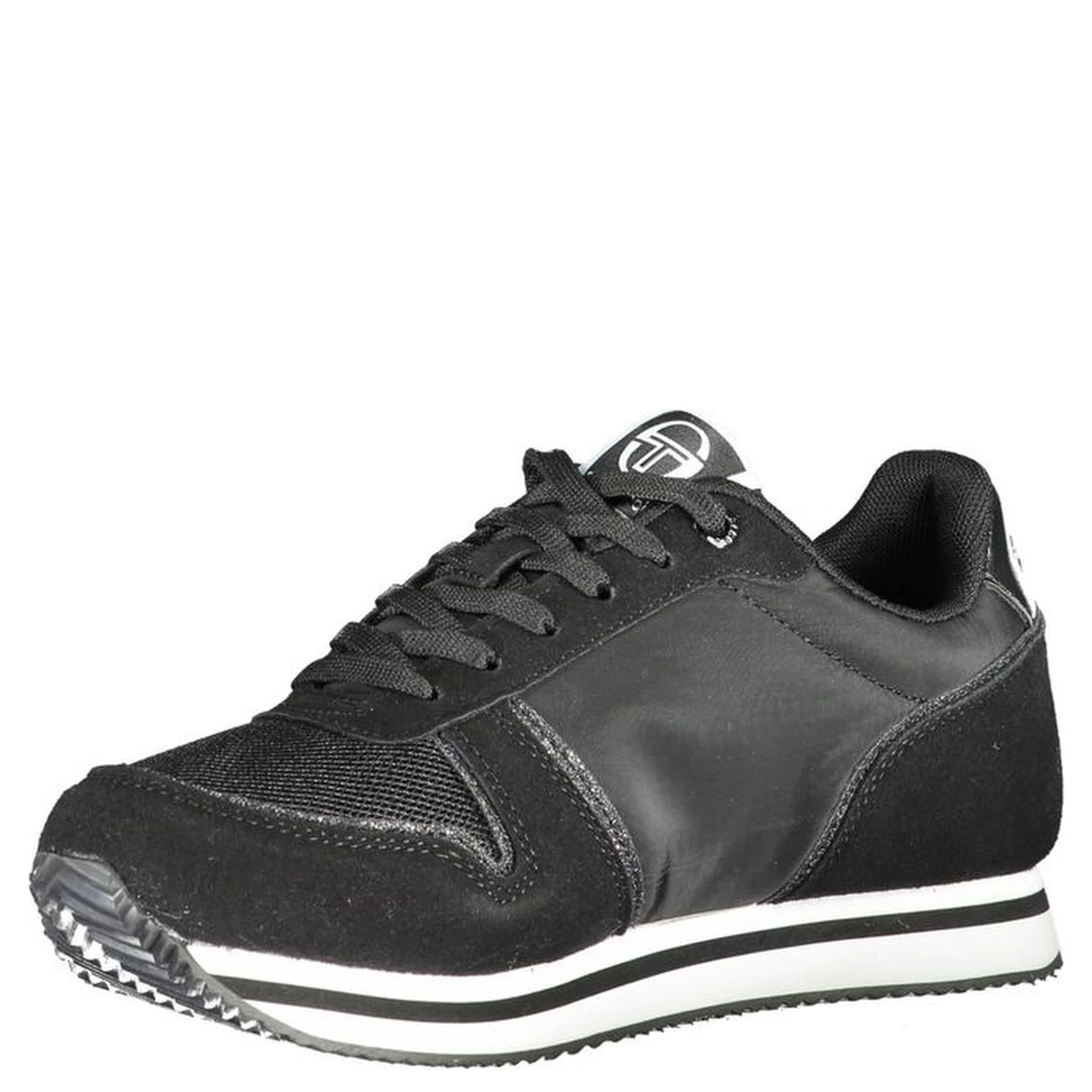 Black Polyurethane Women Sneaker