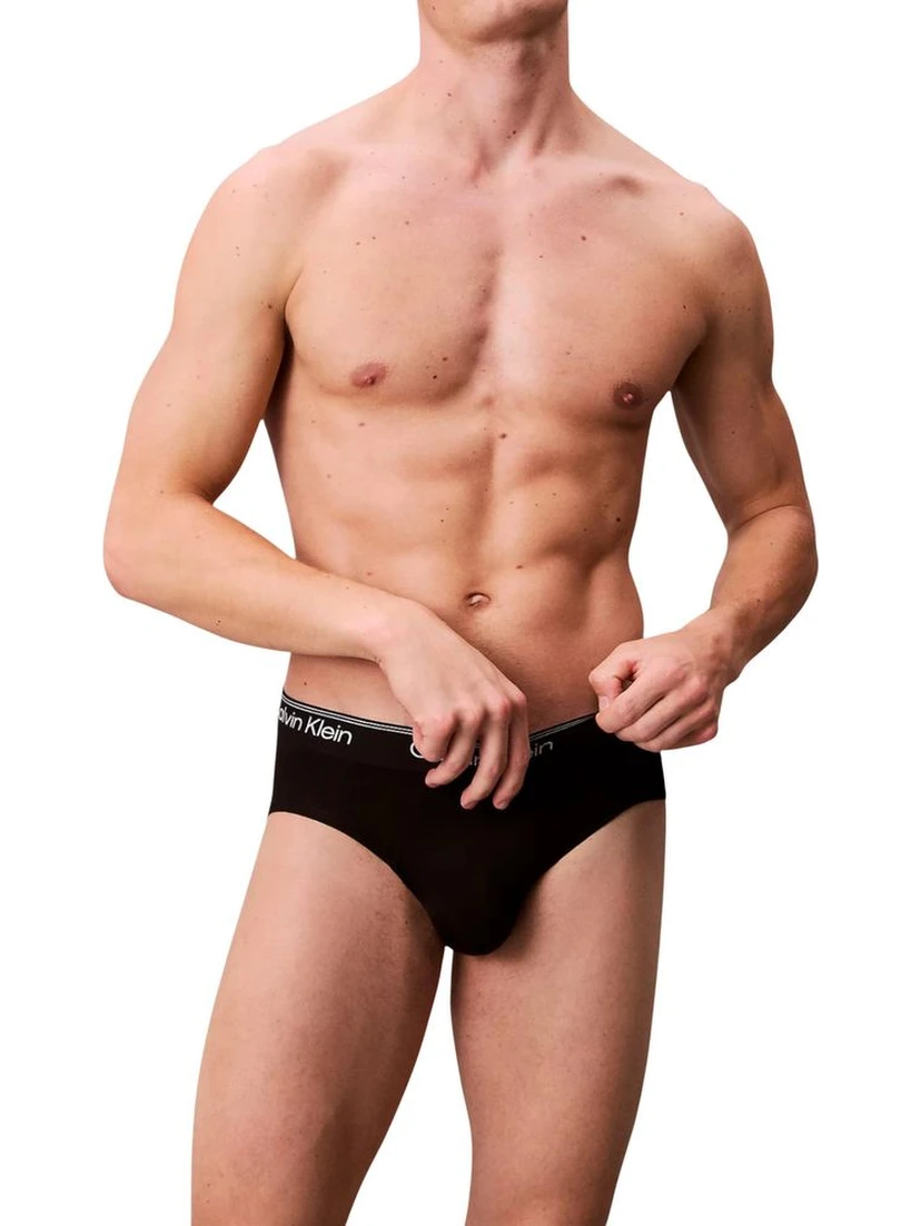 Black Recycled Polyester Briefs