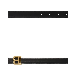 Black Leather Regular Belt