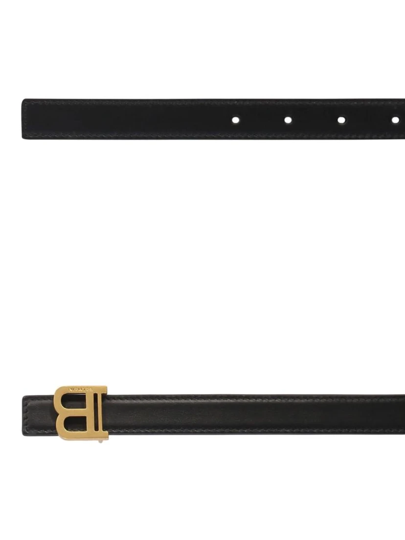 Black Leather Regular Belt