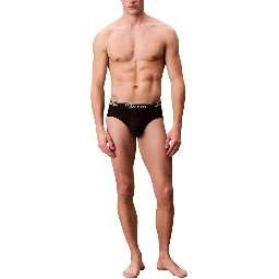 Black Recycled Polyester Briefs